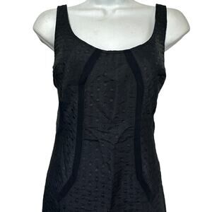 Diane von Furstenberg DVF Tonia Black Polka Dot Sleeveless Body-con Dress Size 0